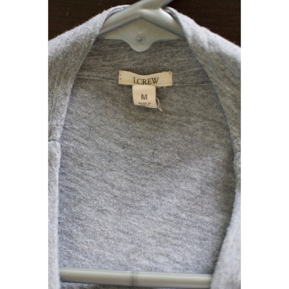 J. Crew | Open-Front Drape Shawl Jersey Cardigan - Picture 7 of 8